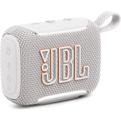 JBL Go 5 - Ultra-Portable Waterproof & Drop-Proof Speaker with JBL Legendary Sound & Ambient Edge Lighting, AirTouch Instant Stereo Pairing or Link Multiple Compatible Speakers via Auracast™ (White)