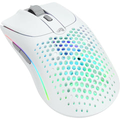 Glorious Model O 2 Wireless Hybrid 2.4ghz & Bluetooth 68g Superlight Long Battery Life 26k Bamf 2.0 Sensor Rgb Ambidextrous 6 Buttons Matte White - CompuMe