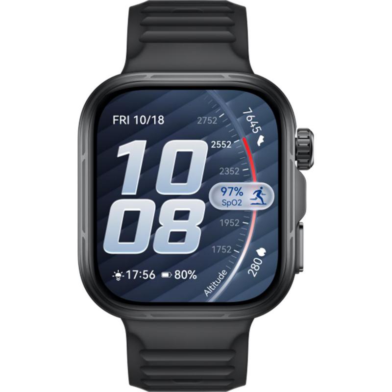 Huawei Smart Watch Fit 5Pro, Up to 10Days Battery Life, Works with Android & IOS, Black - 55020HRF