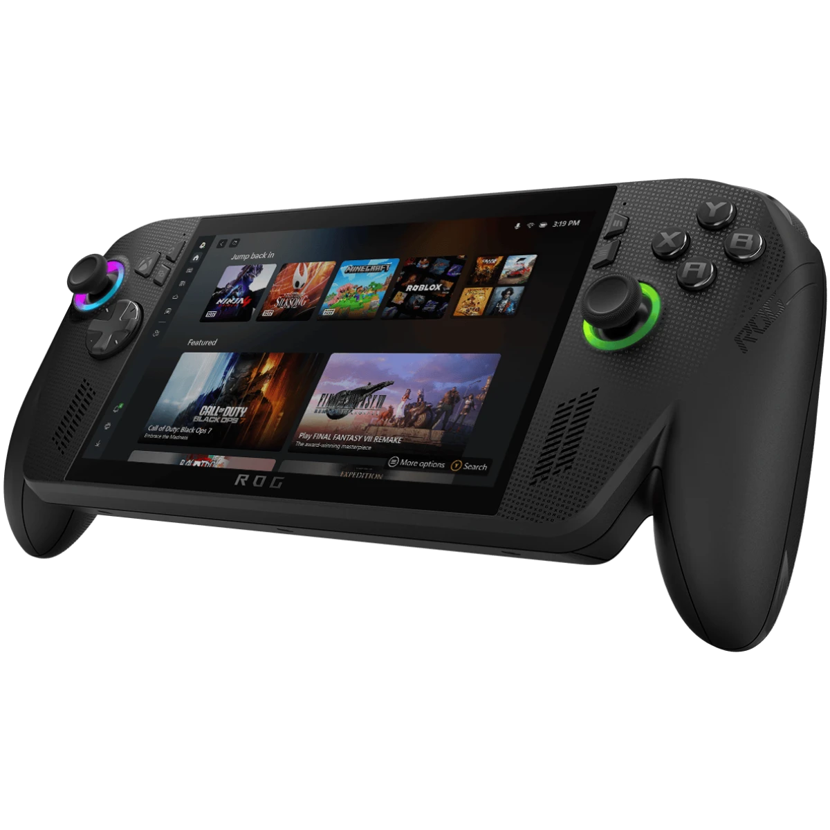 ASUS ROG XBOX Ally X (2025) RC73XA Gaming Handheld AMD Ryzen AI Z2 Extreme 8-Cores Processor w/ AMD Radeon 890M & 7" IPS 120Hz Gorilla Glass DXC Touch Screen - Black