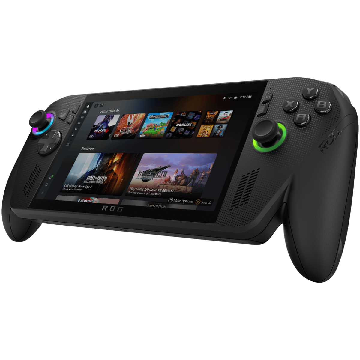 ASUS ROG XBOX Ally X (2025) RC73XA Gaming Handheld AMD Ryzen AI Z2 Extreme 8-Cores Processor w/ AMD Radeon 890M & 7" IPS 120Hz Gorilla Glass DXC Touch Screen - Black