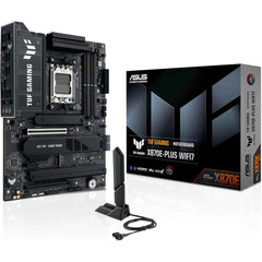 Asus Tuf Gaming X870e Plus Wifi 7 Atx Am5 Motherboards, Amd X870e Chipset, 4x Dimm Ddr5 Slots, Up To 256gb Max Memory, 1x Pcie 5.0 X16 Safeslot & 4x M.2 Slots, Wi Fi 7 & Bt 5.4