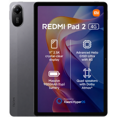 Xiaomi Redmi Pad 2 4G (2025) 11.0" Android LTE Tablet (256GB Storage / 8GB Memory) 2.5K IPS 90Hz Display & 9000mAh Battery - Gray