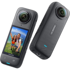 Insta360 X4 Motorcycle Handlebar - Waterproof 8K 360 Action Camera, 4K Wide-Angle Video, Invisible Selfie Stick Effect, Removable Lens Guards, 135 Min Battery Life, AI Editing | Insta360 X4 8K | - CompuMe