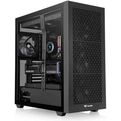 Thermaltake Ax500 Full Tower Pc Case, 4x 140mm 140 Pre Installed Fans, Up To 420mm Radiator & 14x Fan Support, Dust Filters, Steel & Tempered Glass Panels, Spcc Material, Black
