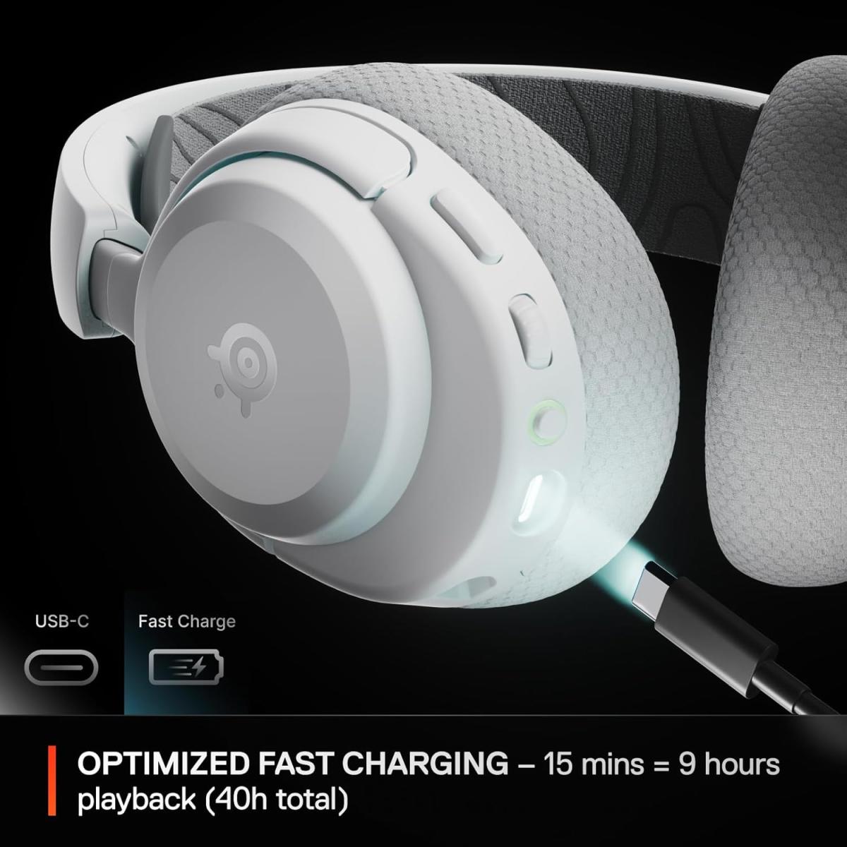 Steelseries wireless Bluetooth headset for computer setup