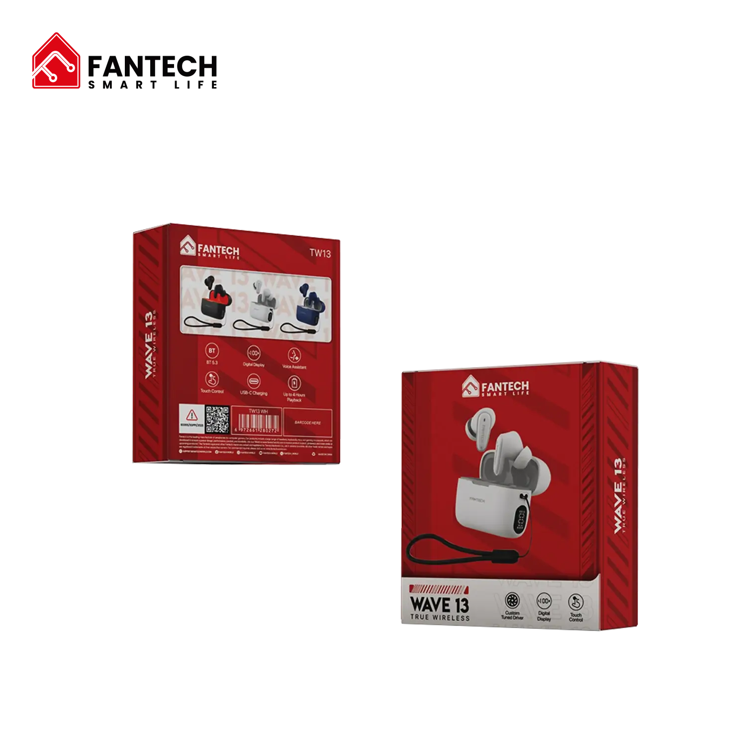 Fantech Wave 13 Tw13 True Wireless Earbuds Blue Fantech Wave 13 Tw13 True Wireless Earbuds Blue