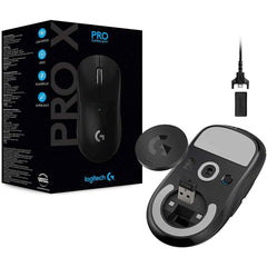 Logitech G Pro X Superlight Wireless Ultra Lightweight 63 Grams Hero 25k Sensor 25,600 Dpi 5 Buttons Black