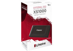 Kingston XS1000 SSD External Pocket-sized 1TB With USB-C to USB-A Cable