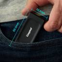 Kingston XS1000 SSD External Pocket-sized 1TB With USB-C to USB-A Cable