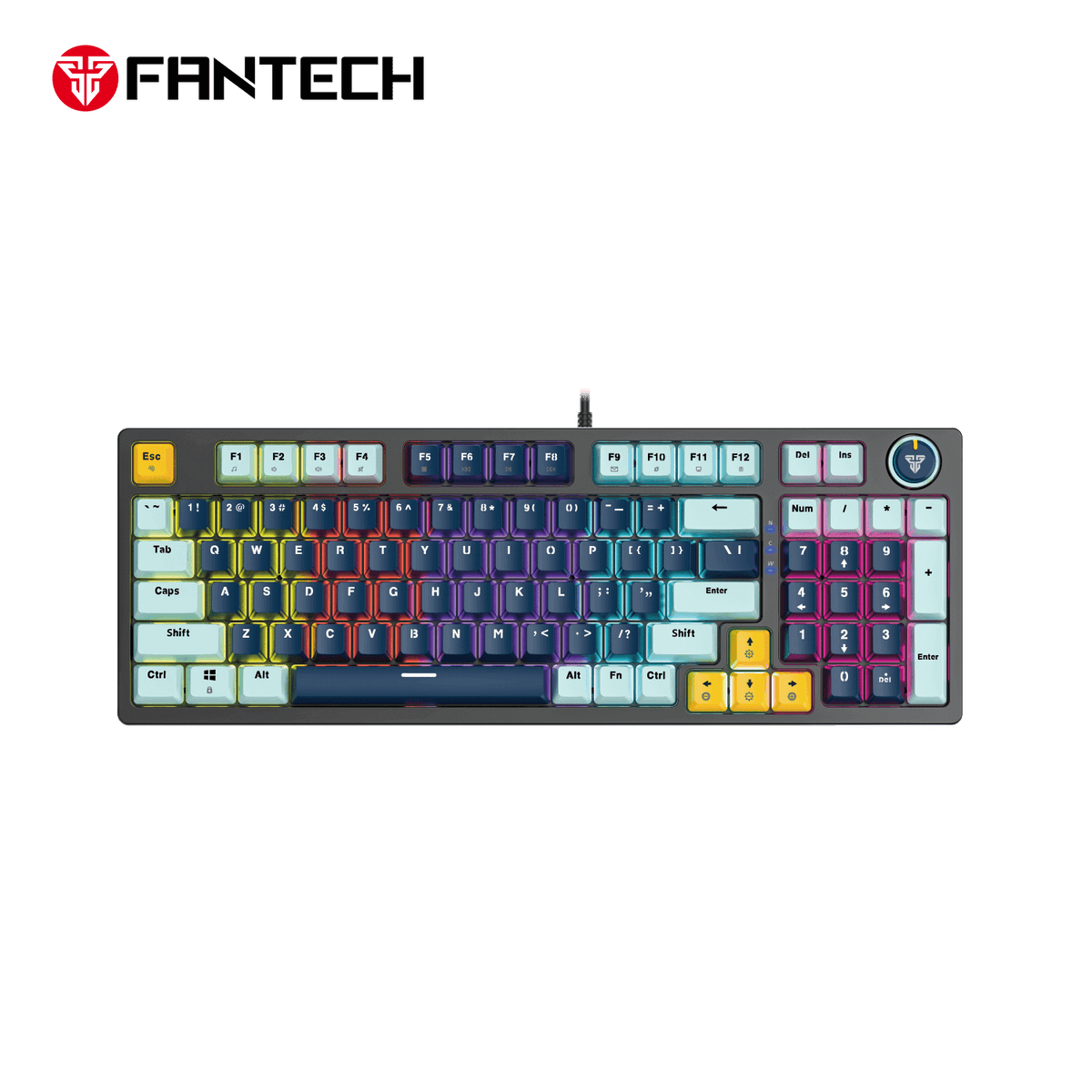 FANTECH ATOM96 MK890V2 MECHANICAL GAMING KEYBOARD – MIZU SERIES NAVY BLUE