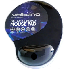 VOLKANO COMFORT SERIES GEL WRISTGUARD MOUSEPAD - BLACK