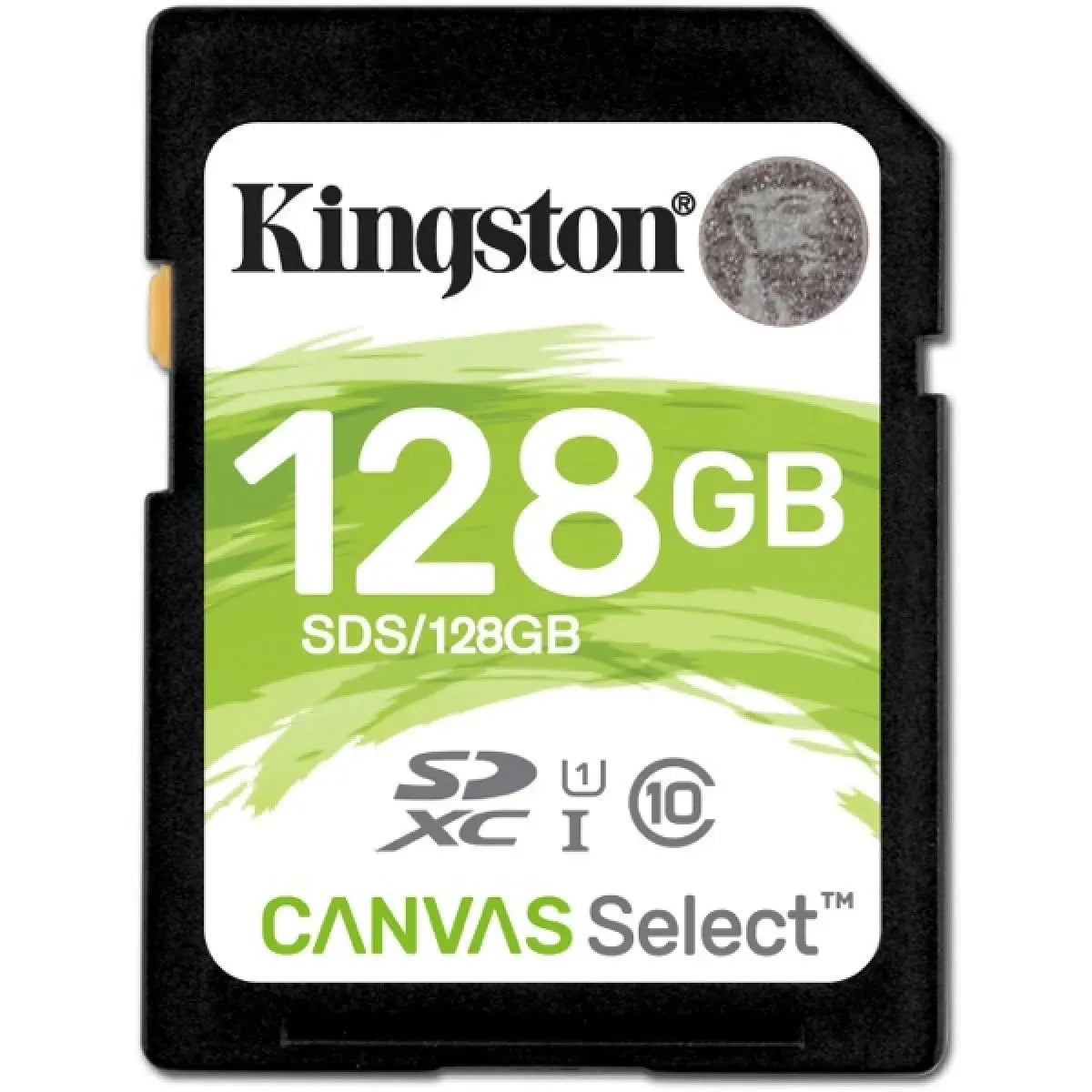 KINGSTON CANVAS SELECT PLUS 128GB SD MEMORY CARD - 100MB/S SDS2