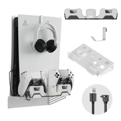Jys Ys - P5181 for PS5 Host Wall Hanger Base Charging Stand Bracket for Wall Storage