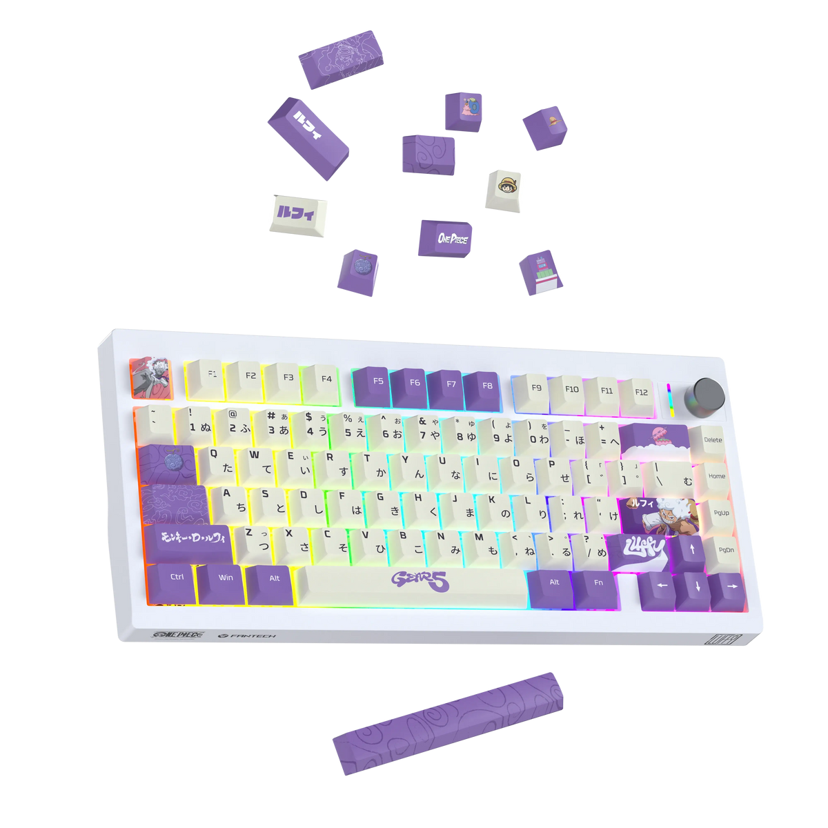 Fantech Mk921 Ack03 One Piece Gear5 Luffy Egghead Edition Wireless Mechanical Gaming Keyboard