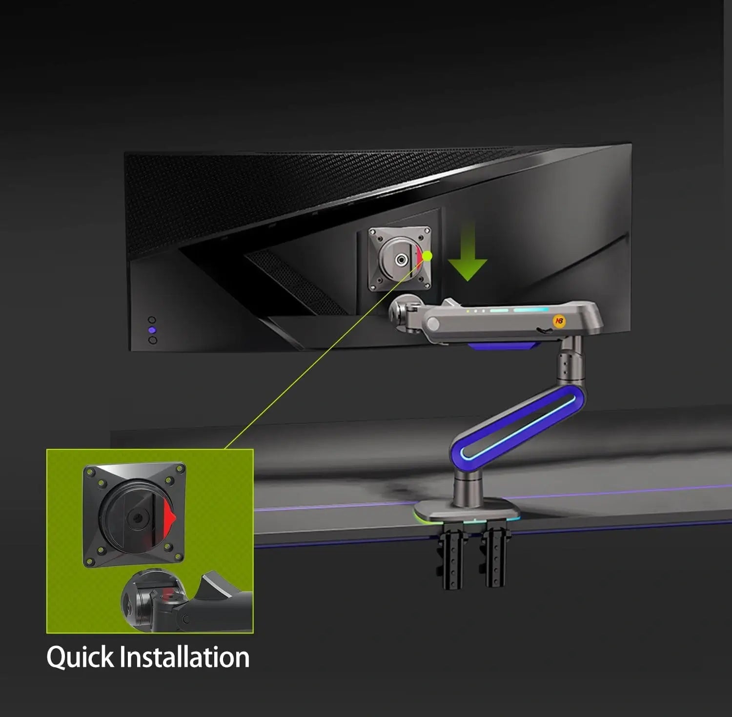 Nb North RGB monitor stand for display mounting