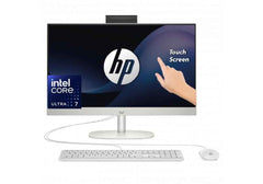 HP All-in-One AIO 27-cr1004ne PC Intel Core Ultra 7 155U 12 Cores Up to 4.8GHz 16 GB DDR5 27" FHD Touchscreen IPS 99% sRGB Display - White